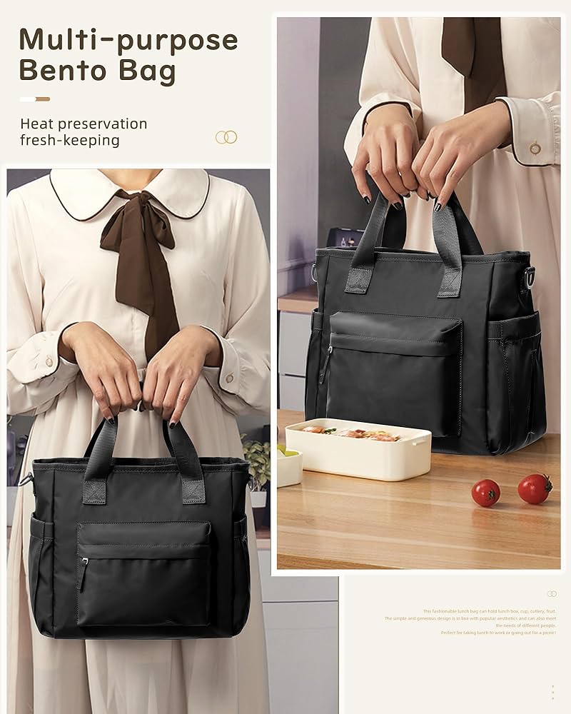 Amazon.com: Black Lunch Box For Women Men Lunch Bag Women